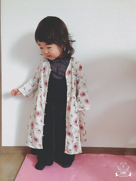 coco&nonoさん（キッズ・80cm）の春コーディネート