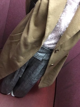 「コクーンコート」｜「アイテム（チェスターコート）」を使った、あややさん（レディース・158cm）の春コーディネート