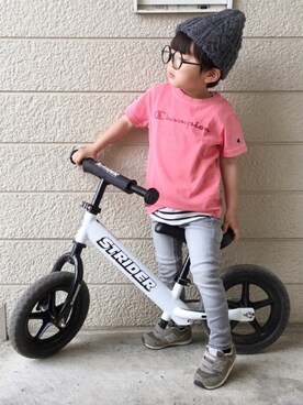 「ストライダー」｜「アイテム（その他）」を使った、Su,Um,Riさん（キッズ・90cm）の春コーディネート
