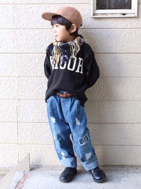 Su,Um,Riさん（キッズ・100cm）の秋コーディネート