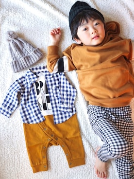 Su,Um,Riさん(キッズ・100cm)の冬コーディネート