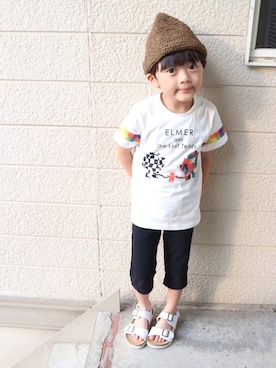 「skeegee（スキージー）のアイテム」を使った、Su,Um,Riさん（キッズ・110cm）の夏コーディネート