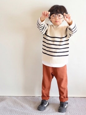 Su,Um,Riさん（キッズ・110cm）の冬コーディネート