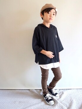 Su,Um,Riさん（キッズ・110cm）の秋コーディネート