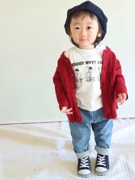 Su,Um,Riさん（キッズ・110cm）の冬コーディネート