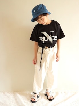 「アイテム（サンダル）」を使った、Su,Um,Riさん（キッズ・120cm）の春コーディネート