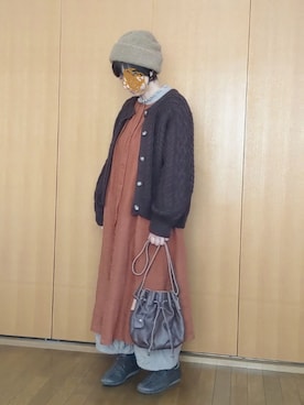 とんピン♪さん（レディース・158cm）の冬コーディネート