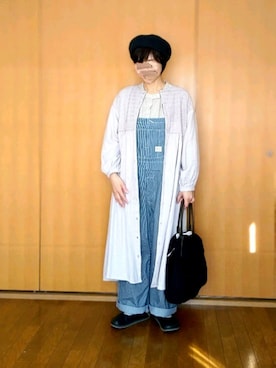 「ヒッコリー」｜「アイテム（ハンチング/ベレー帽）」を使った、とんピン♪さん（レディース・158cm）の春コーディネート