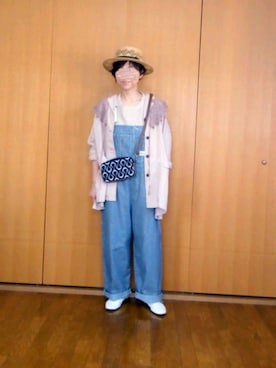 「アイテム（その他アウター、ピンク系）」を使った、とんピン♪さん（レディース・158cm）の春コーディネート