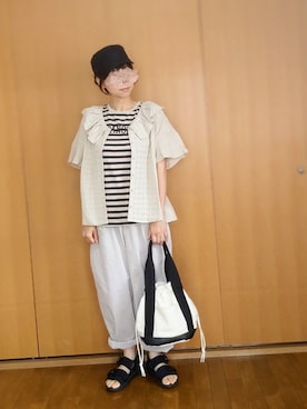 「ボーター」｜とんピン♪さん（レディース・158cm）の夏コーディネート