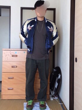 「８(eight)（エイト）のアイテム（その他アウター）」を使った、ぼくたくさん（メンズ・172cm）の冬コーディネート