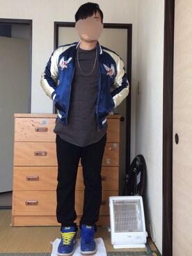 「８(eight)（エイト）のアイテム（その他アウター）」を使った、ぼくたくさん（メンズ・172cm）の冬コーディネート