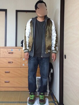 「８(eight)（エイト）のアイテム（その他アウター）」を使った、ぼくたくさん（メンズ・172cm）の冬コーディネート
