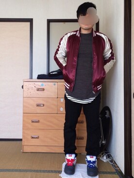 「８(eight)（エイト）のアイテム（その他アウター）」を使った、ぼくたくさん（メンズ・172cm）の冬コーディネート