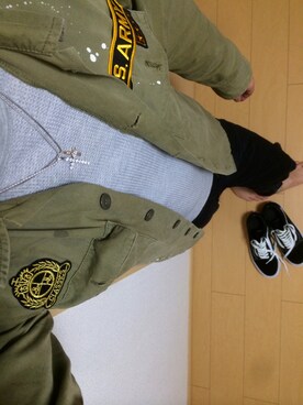 「SWAGGER（スワッガー）のアイテム（ジャケット/アウター）」を使った、しんさん（メンズ・173cm）の春コーディネート