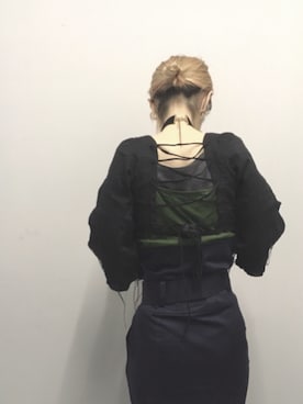 「WR（ダブルアール）のアイテム」を使った、リンコさん（レディース・153cm）の春コーディネート