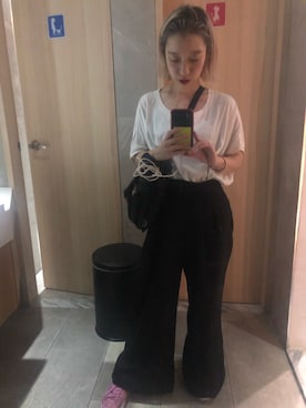 「green（グリーン）のアイテム」を使った、リンコさん（レディース・153cm）の冬コーディネート