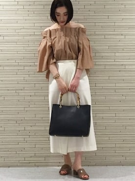 「Noble（ノーブル）のアイテム（サンダル）」を使った、aiさん（レディース・164cm）の夏コーディネート