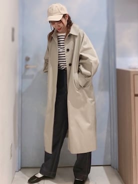 「SVEC（シュベック）のカンフーシューズ kung fu Shoes / ストラップパンプス（バレエシューズ）」を使った、たかはしさん（レディース・163cm）の春コーディネート