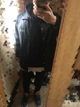「アイテム（カバーオール）」を使った、nice hipさん（メンズ・170cm・10代）の春コーディネート