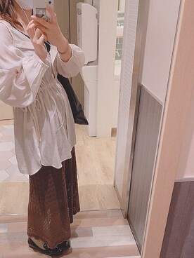 「WA ORiental TRaffic（ダブルエーオリエンタルトラフィック）の★ビットスクエアローファー★2114（ローファー）」を使った、Omiさん（レディース・163cm）の春コーディネート