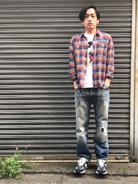 「RRL（ダブル アール エル）のアイテム（財布/小物）」を使った、カク リゴさん（メンズ・170cm）の夏コーディネート