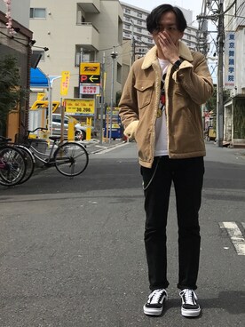 「ワコマリア」｜「アイテム（その他アウター）」を使った、カク リゴさん（メンズ・170cm）の夏コーディネート
