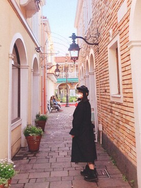 「andme（アンドミー）のアイテム（トレンチコート）」を使った、Aoi Takahashiさん（レディース・157cm）の夏コーディネート
