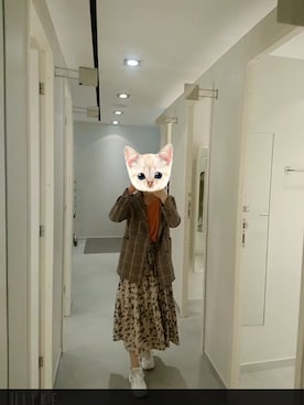 「西裝外套」｜「アイテム（ジャンパースカート）」を使った、Bigfacemingyaoさん（レディース・163cm）の秋コーディネート