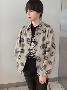 「半袖シャツ」｜「アイテム（ブルゾン）」を使った、コウサカ(ヒステリックグラマー仙台店)さん（メンズ・171cm）の春コーディネート