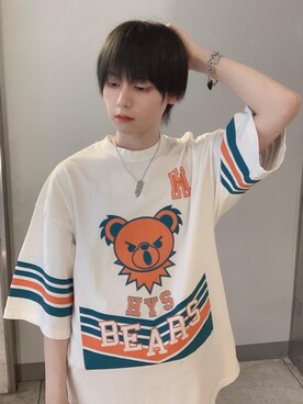 「ﾋﾞｯｸﾞｼﾙｴｯﾄ」｜コウサカ(ヒステリックグラマー仙台店)さん（メンズ・171cm）の春コーディネート