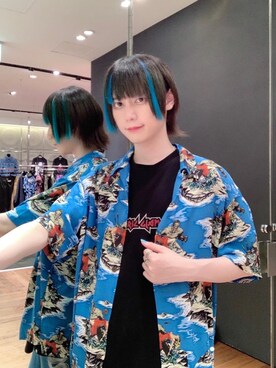 「ﾋﾞｯｸﾞｼﾙｴｯﾄ」｜コウサカ(ヒステリックグラマー仙台店)さん（メンズ・171cm）の夏コーディネート