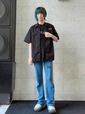 「ﾋﾞｯｸﾞｼﾙｴｯﾄ」｜コウサカ(ヒステリックグラマー仙台店)さん（メンズ・171cm）の夏コーディネート