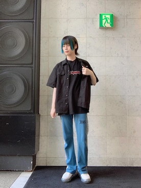 「ﾋﾞｯｸﾞｼﾙｴｯﾄ」｜コウサカ(ヒステリックグラマー仙台店)さん（メンズ・171cm）の夏コーディネート