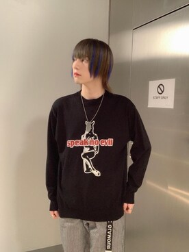 「ﾋﾞｯｸﾞｼﾙｴｯﾄ」｜コウサカ(ヒステリックグラマー仙台店)さん（メンズ・171cm）の夏コーディネート