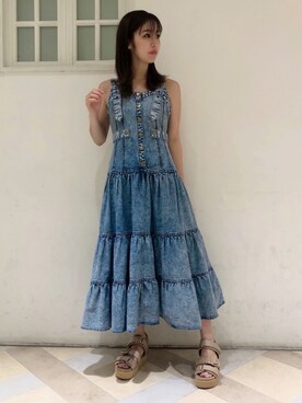 「REDYAZEL（レディアゼル）のアイテム（サンダル）」を使った、新井沙季さん（レディース・158cm）の秋コーディネート