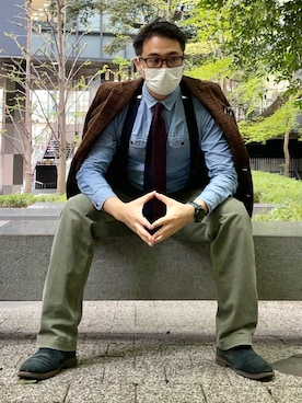 「スーツコーデ」｜Asahi.Wen_fashionさん（メンズ・173cm）の春コーディネート