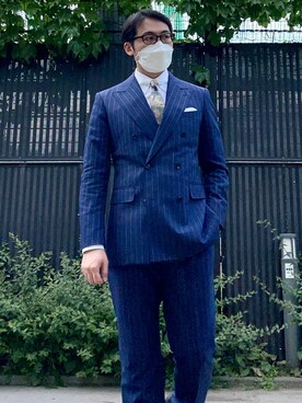 「スーツコーデ」｜Asahi.Wen_fashionさん（メンズ・173cm）の春コーディネート