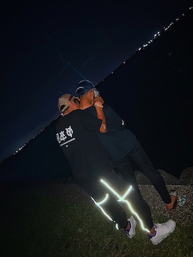 「OY（オーワイ）のアイテム（パンツ）」を使った、HAYA-kunさん（メンズ・168cm）の夏コーディネート