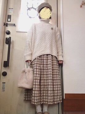 「小菅幸子（コスゲサチコ）のアイテム」を使った、tomnyanさん（レディース・156cm）の冬コーディネート