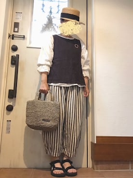 「小菅幸子（コスゲサチコ）のアイテム」を使った、tomnyanさん（レディース・156cm）の春コーディネート