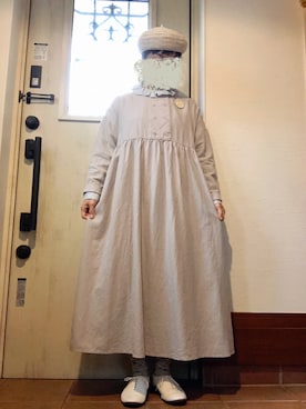 「ダブルボタン」｜「アイテム（ワンピース/ドレス）」を使った、tomnyanさん（レディース・156cm）の春コーディネート