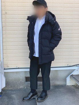 「Paul Smith（ポールスミス）のアイテム（キャップ）」を使った、Ryuuuuさん（メンズ・163cm）の冬コーディネート