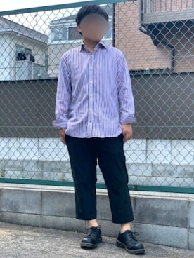 「ポールスミス」｜「アイテム（ブーツ）」を使った、Ryuuuuさん（メンズ・163cm）の夏コーディネート