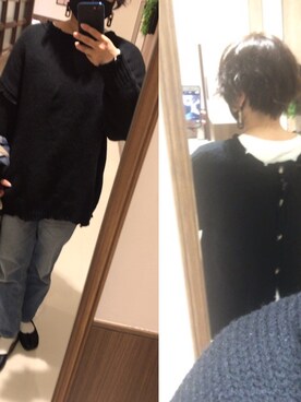 「OZOC（オゾック）のアイテム（パンプス）」を使った、レオンさん（レディース・164cm）の冬コーディネート