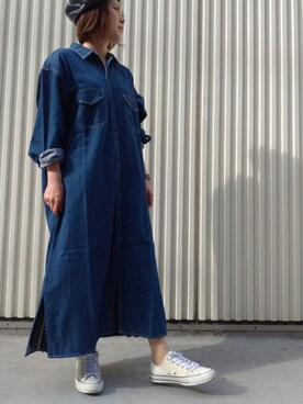 Lee リー のシャツワンピースを使ったコーディネート一覧 Wear