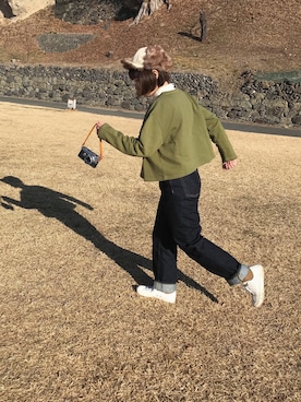 「Pink Flamingo（ピンクフラミンゴ）のアイテム」を使った、も　はさん（レディース・153cm）の冬コーディネート