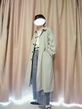 「アイテム（ステンカラーコート）」を使った、Edenさん（メンズ・161cm・20代）の秋コーディネート