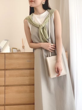 「キャミソールワンピ」｜Naaさん（レディース・163cm）の夏コーディネート