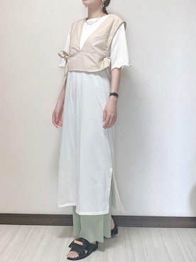 「BENCH（BENSAN）（ベンチ）のアイテム」を使った、oppiiさん（レディース・157cm）の夏コーディネート